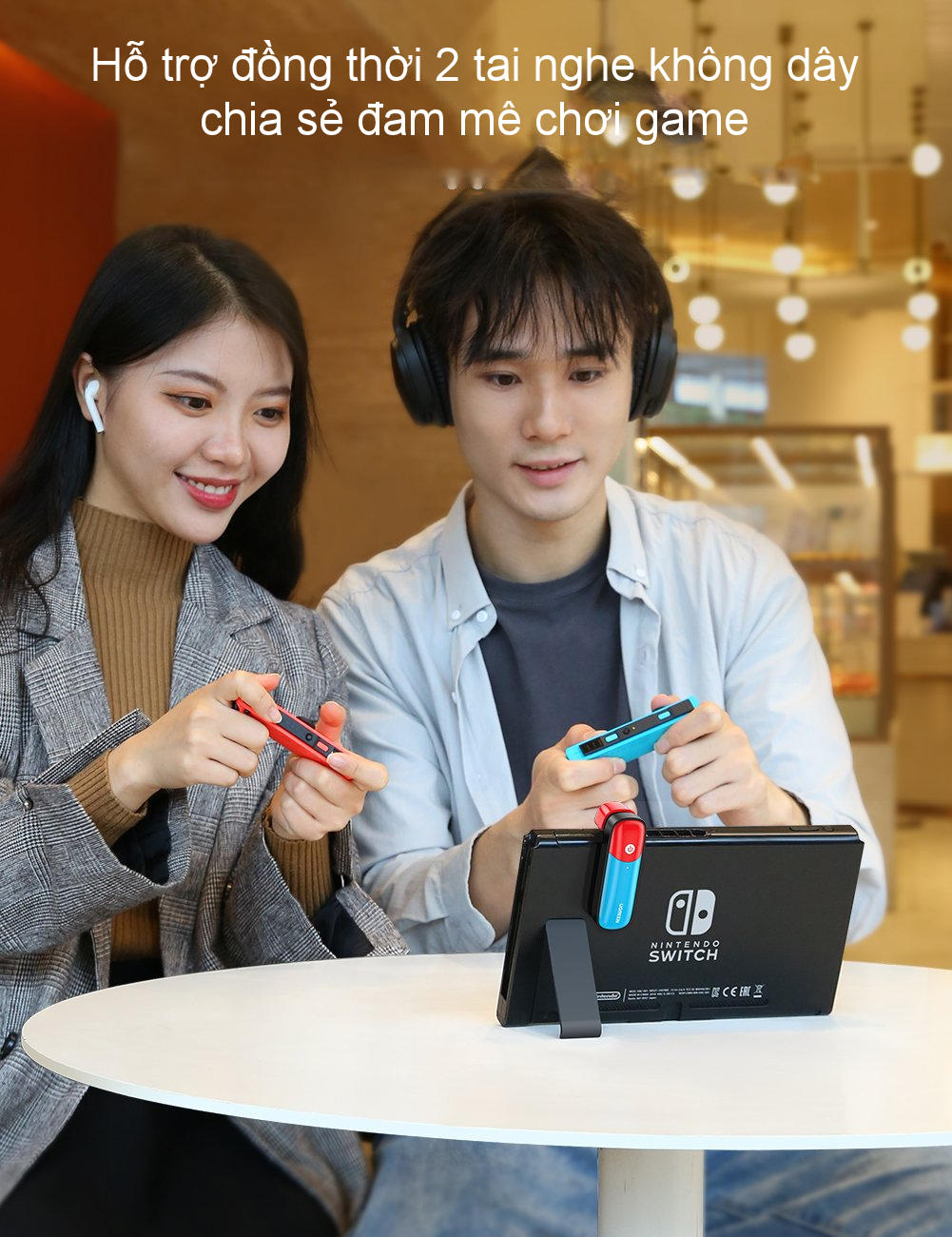Bộ phát Bluetooth cho máy chơi game Nintendo Switch hỗ trợ APTX Low Latency UGREEN 80188 Bộ phát Bluetooth cho máy chơi game Nintendo Switch hỗ trợ APTX Low Latency UGREEN 80188