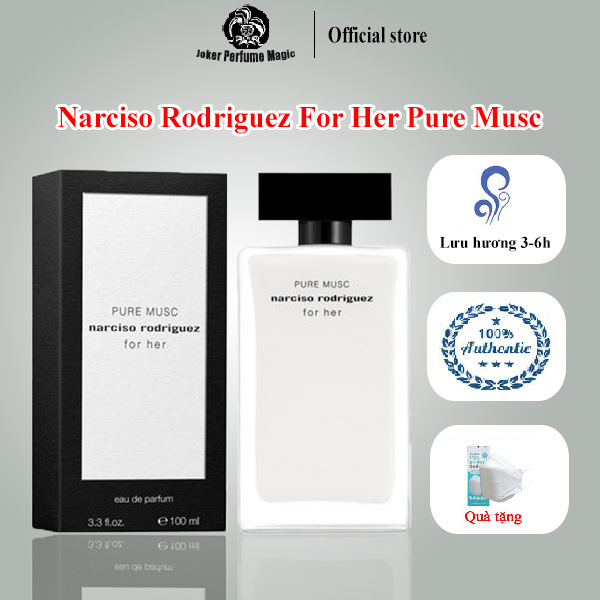 Nước hoa nữ Rodriguez Pure Musc For Her Eau De Parfum, nước hoa cao cấp, nước hoa chính hãng - Quyến rũ, thanh lịch, nữ tính, chiết 10-20ml
