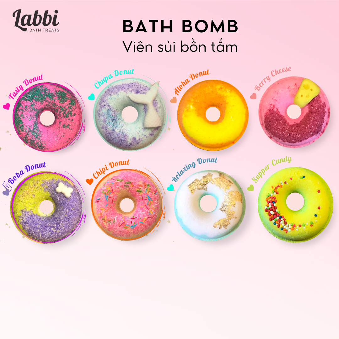 Tổng hợp bath bomb / viên sủi bồn tắm