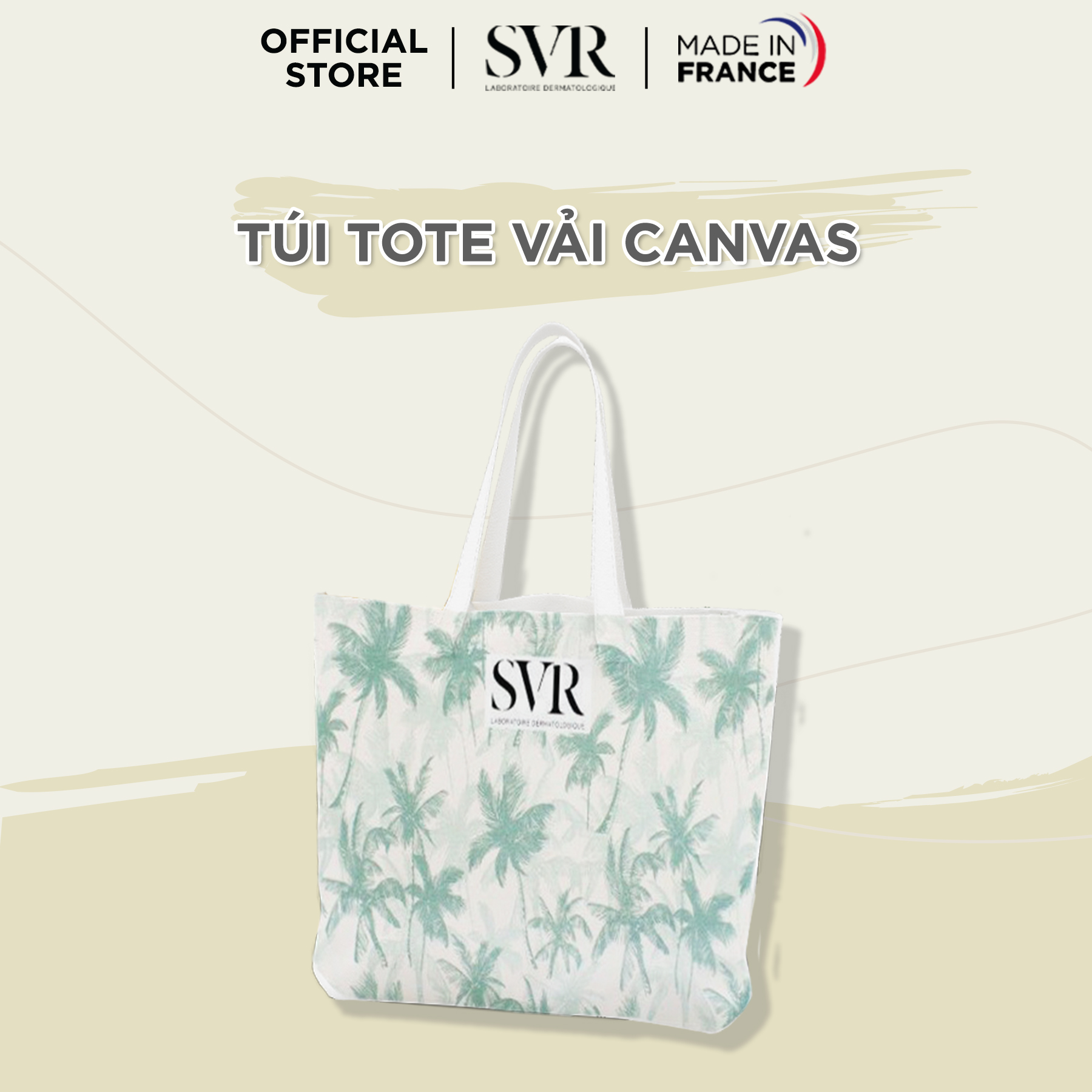 Túi tote vải canvas cao cấp SVR mẫu ngẫu nhiên