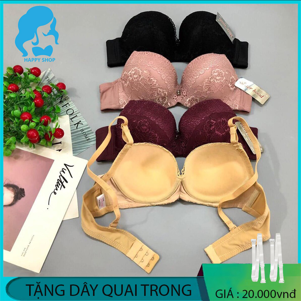 Đồ lót nữ, áo lót nữ Thái Lan có gọng SisterHood 784 lót mút đệm vừa, đẩy nhẹ, thiết kế vải ren mịn, form tròn trịa ôm đẩy thông thoáng.