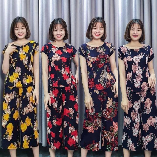 ĐỒ BỘ TRUNG NIÊN CỠ ĐẠI, ĐỒ BỘ CHO NGƯỜI TRUNG TUỔI U40 U50 U60 CHẤT THUN CO GIÃN 4 CHIỀU