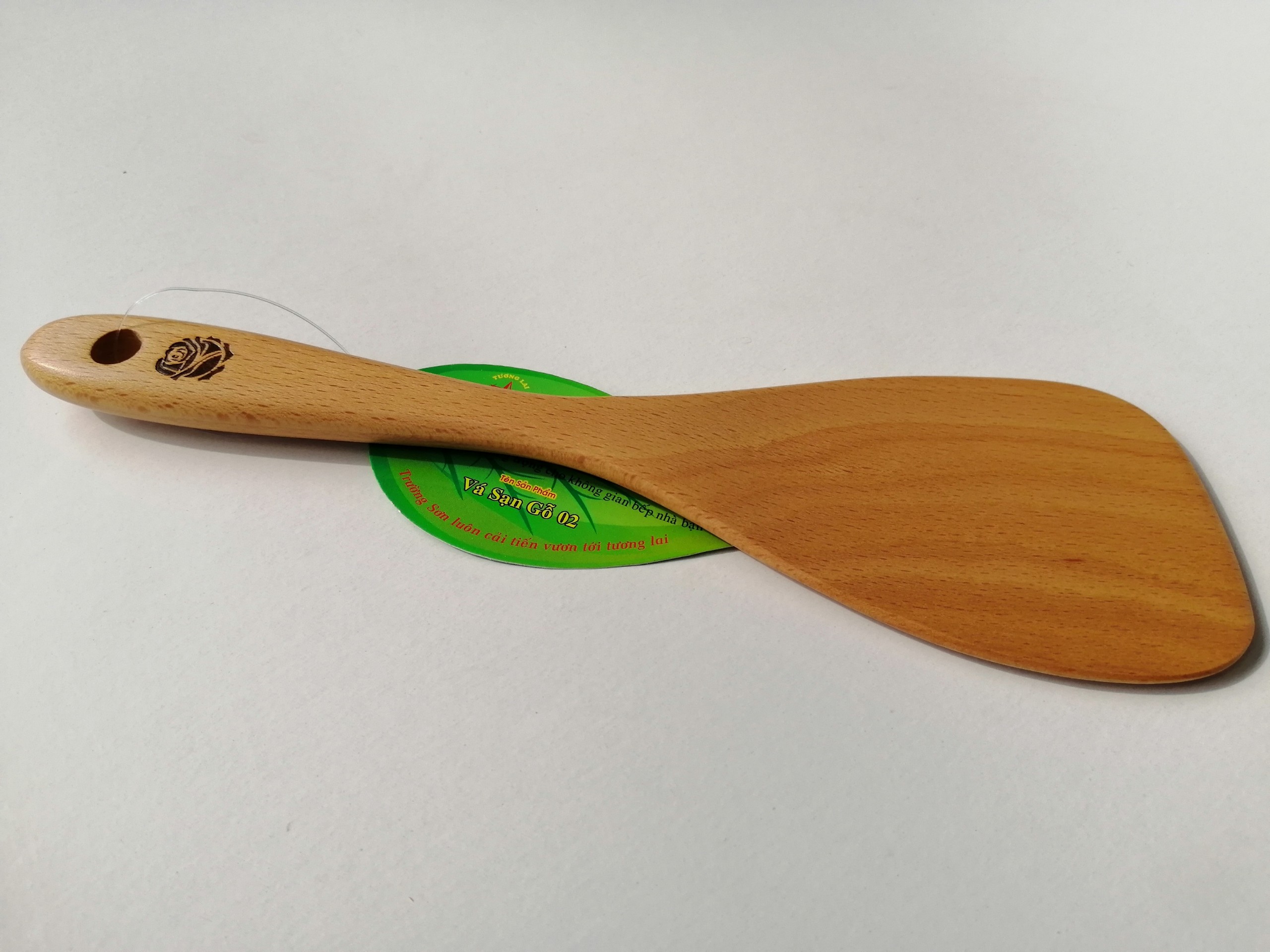 Xẻng xào, xẻng rán cán dài, muỗi múc canh gỗ, muỗi xới cơm bằng gỗ tự nhiên chống trơn trượt TS01
