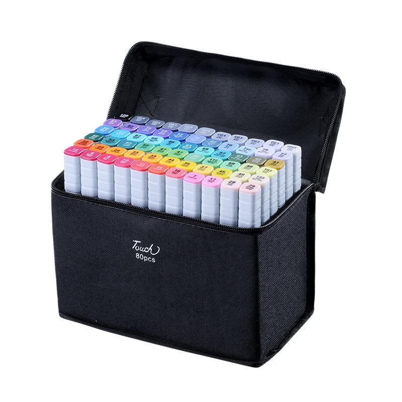 Bút marker touchliit 7 túi vải 30/40/60/80 màu chuyên nghiệp