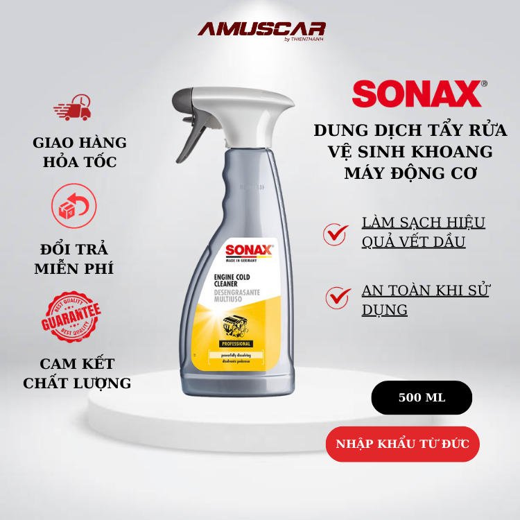 Dung dịch vệ sinh khoang máy SONAX Engine Cold Cleaner 500ML