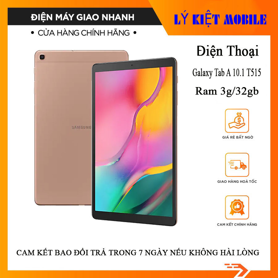 Samsung Galaxy Tab T515 Ram 3G/32GB Pin 6150  1 sim Mạng 4G máy chính hãng