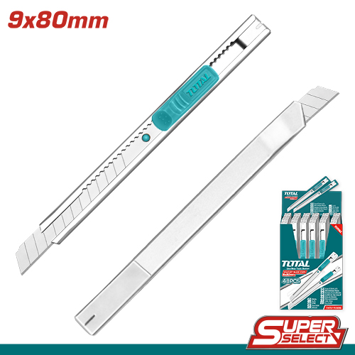 Dao rọc giấy 9x80mm total tht5110906 - chính hãng - xsafe