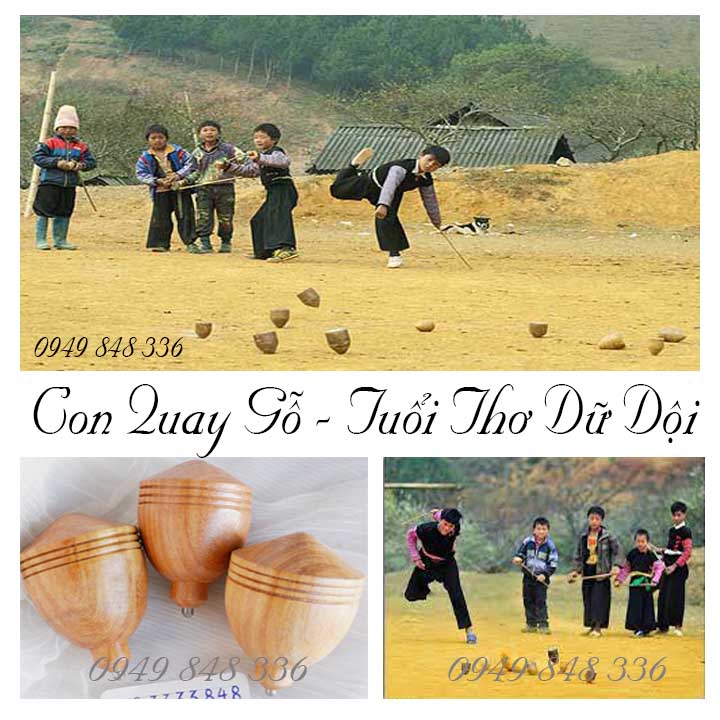 Bông Vụ Gỗ - Con Quay Tuổi Thơ (Ảnh Thật)