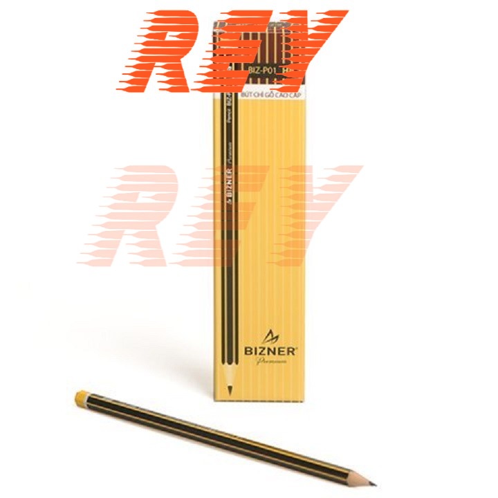 HỘP 10 cây bút chì gỗ H - HB - 2B cao cấp Thiên Long Bizner BIZ-P01 BIZ