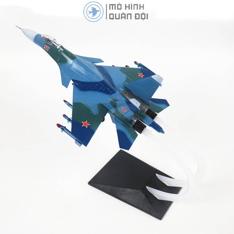 Máy bay mô hình su-37 dài 32cm nhựa abs