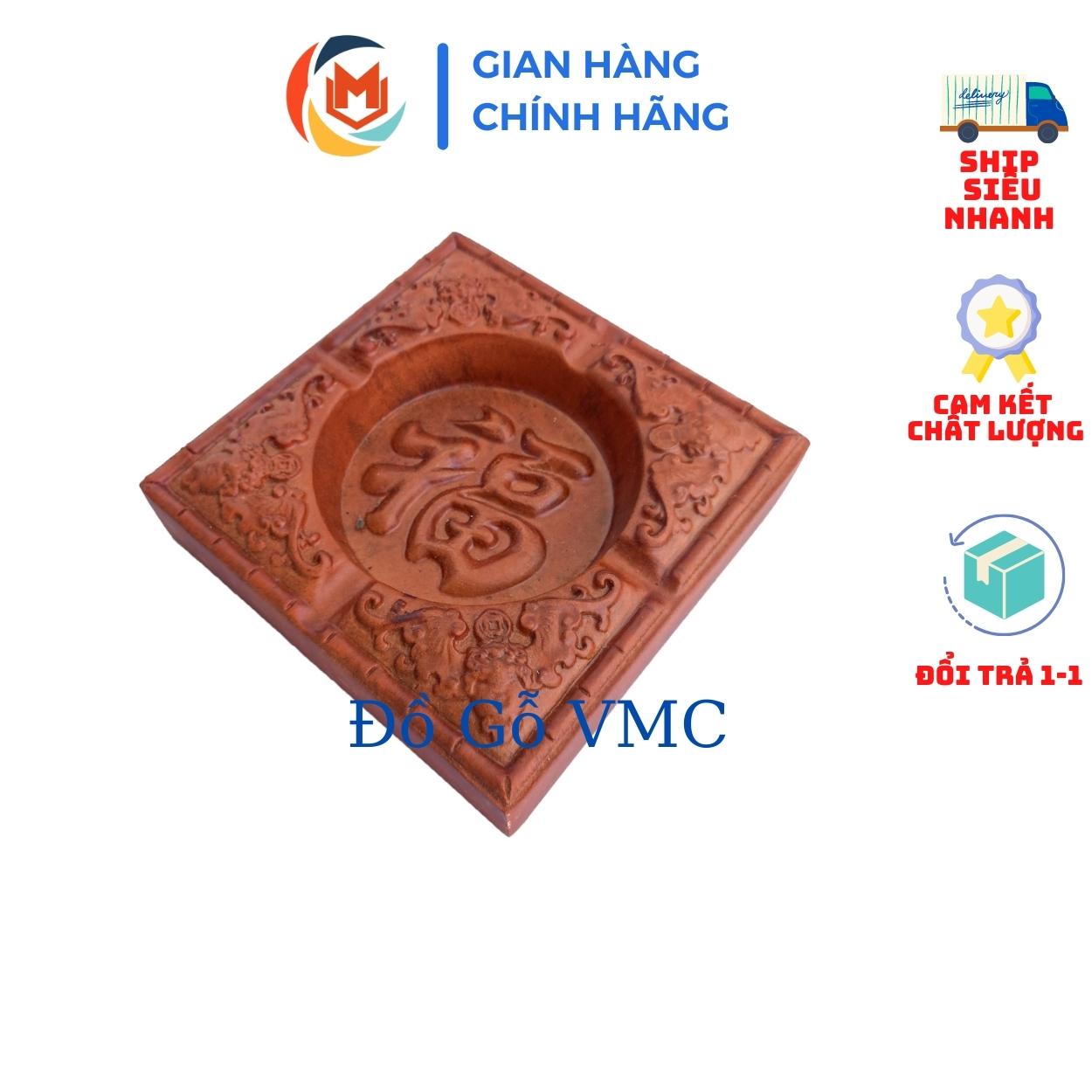 Gạt tàn thuốc vuông bằng gỗ hương cao cấp