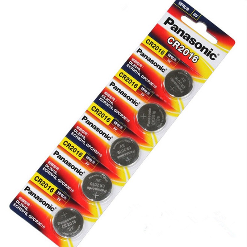 5 viên pin Cr2016 Panasonic Lithium dùng cho điều khiển xe máy, ô tô, điều hòa, cân điện tử,..