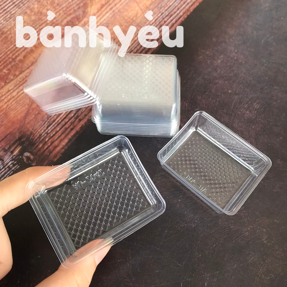 Lốc 100 khay đựng bánh dứa 5cm