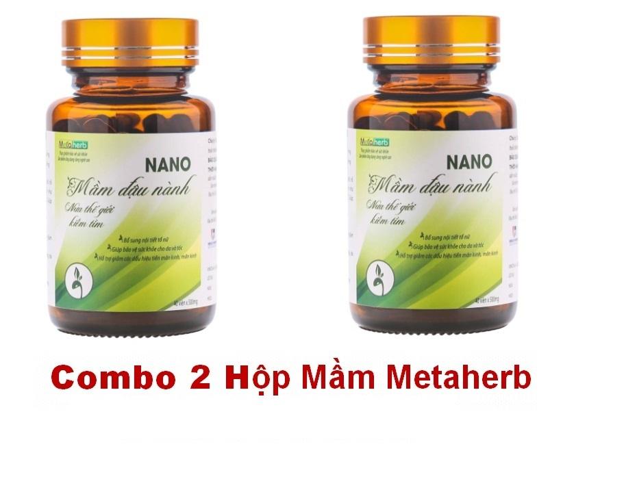 Combo 2 hộp Nano Mầm đậu nành Metaherb