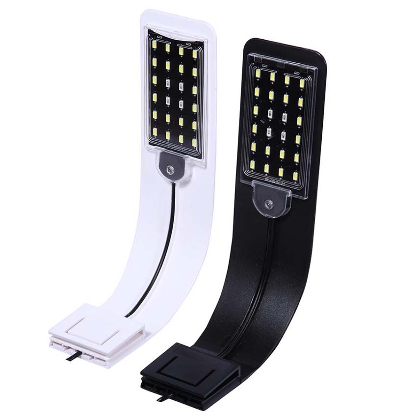 Đèn led kẹp siêu mỏng gebo t400 10w cho hồ cá, hồ thủy sinh để bàn kích thước 30-40cm