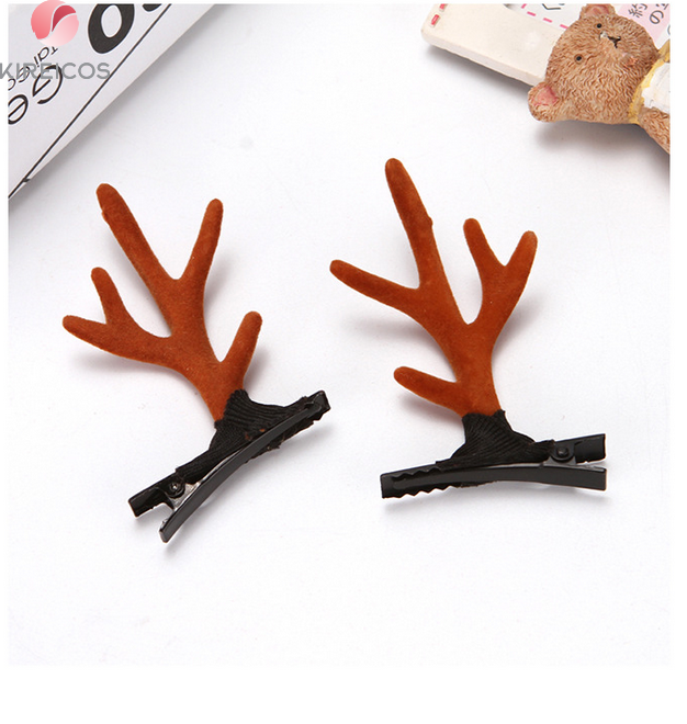 [HCM]Set 2 Kẹp Tóc Noel Sừng Nai Dễ Thương Kute - kireicos