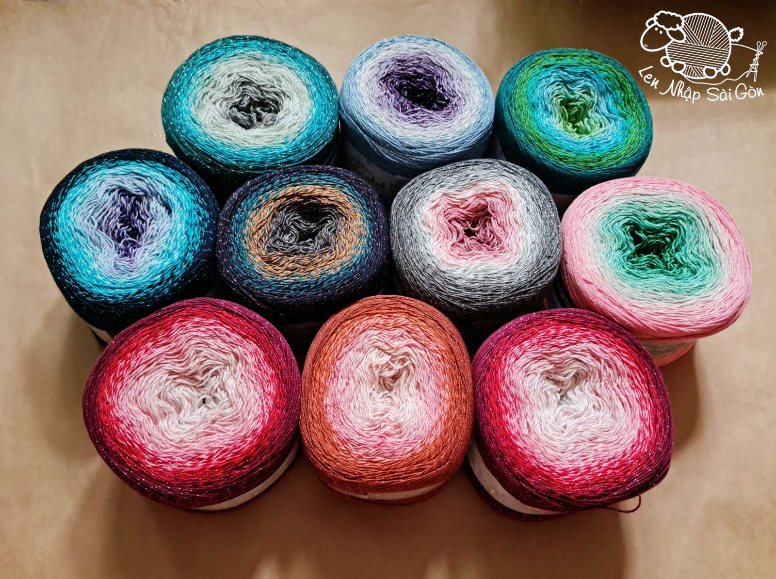Cuộn len sợi 250g yarnart flower moonlight @lennhapsaigon - bảng 1