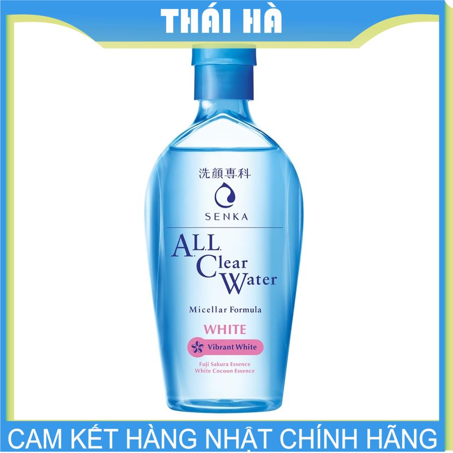 [HCM]Nước Tẩy Trang Senka All Clear Water Micellar Formula 230ml Cấp Ẩm Dưỡng Sáng Da Nhật Bản