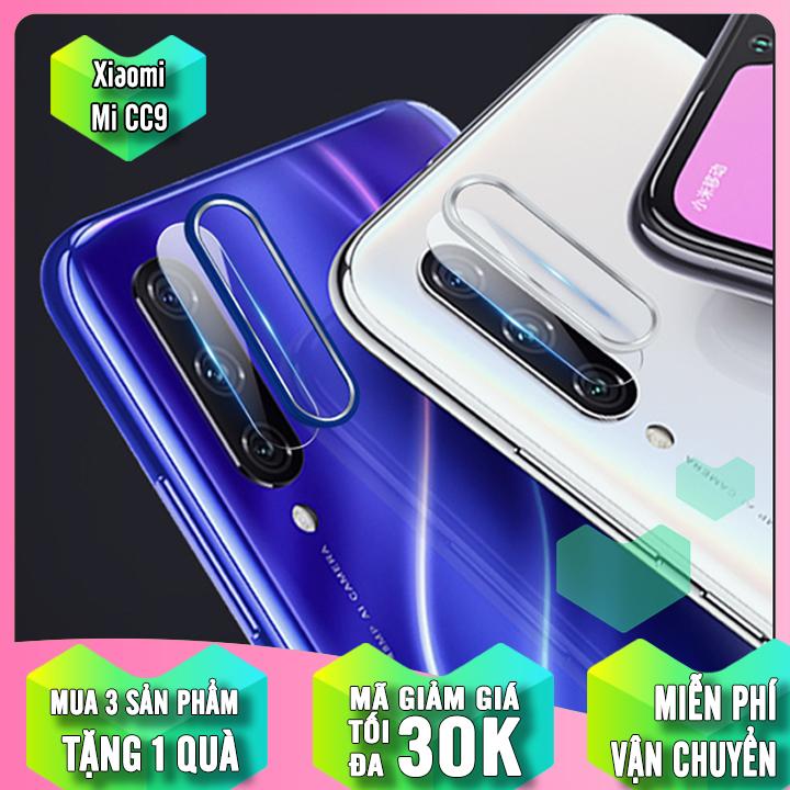 Bộ bảo vệ Camera cho Xiaomi Mi 9 Lite / CC9 Cường Lực CAMERA + Khung viền Nhôm CAMERA