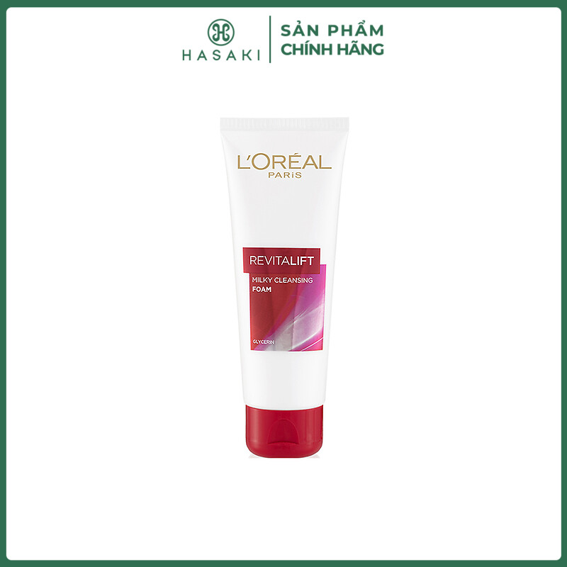 Sữa rửa mặt săn chắc da l'oreal revitalift milk foam 100ml