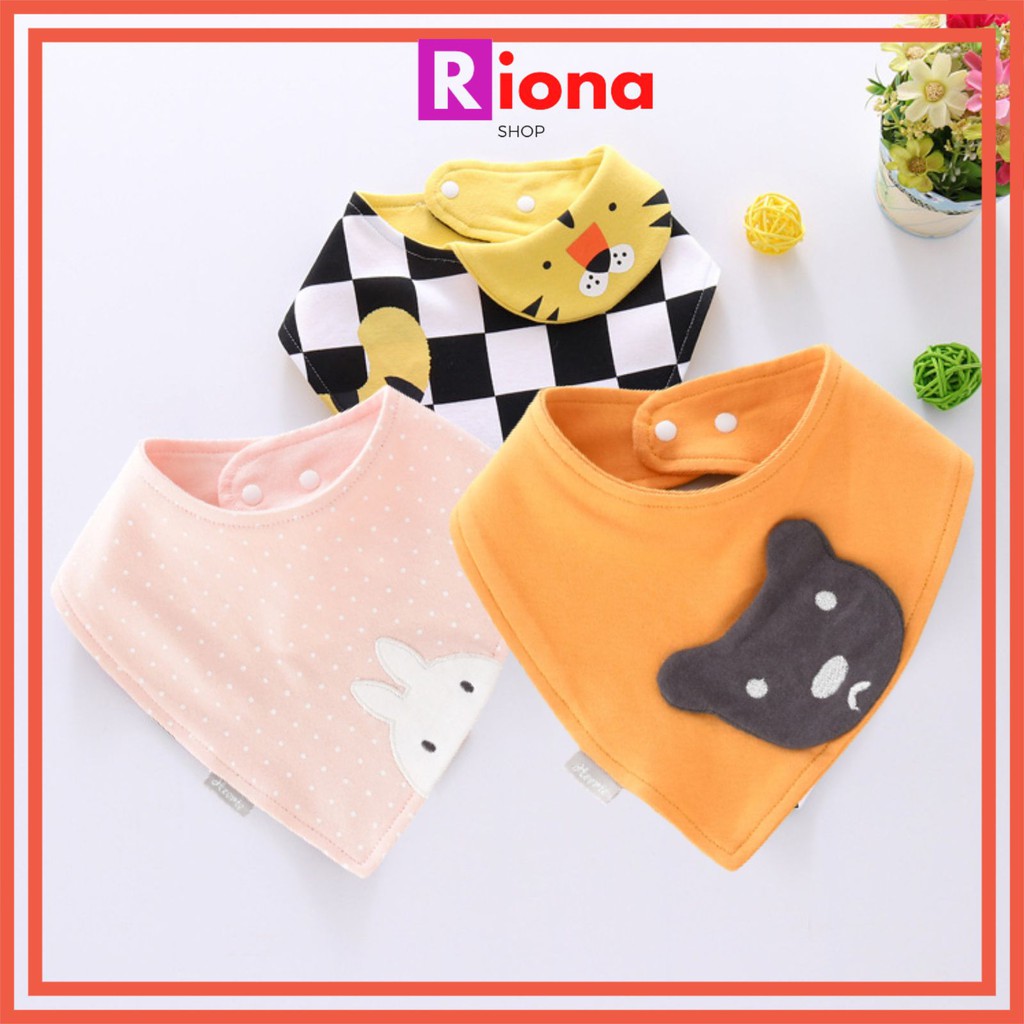 Khăn yếm dãi nhiều mẫu cho bé ?? freeship?? 2 lớp 100% cotton khăn yếm tam giác cao cấp cho bé