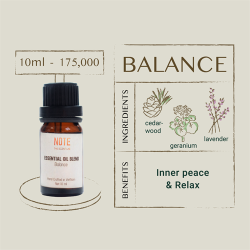 [HCM]Tinh dầu hợp hương BALANCE trị liệu Aromatherapy NOTE - The Scent Lab