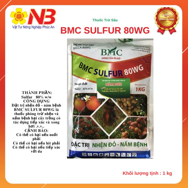 Bacca 80wg- 01 kg - thuốc trừ nhện đỏ, nấm bệnh- vtnn năm bưu
