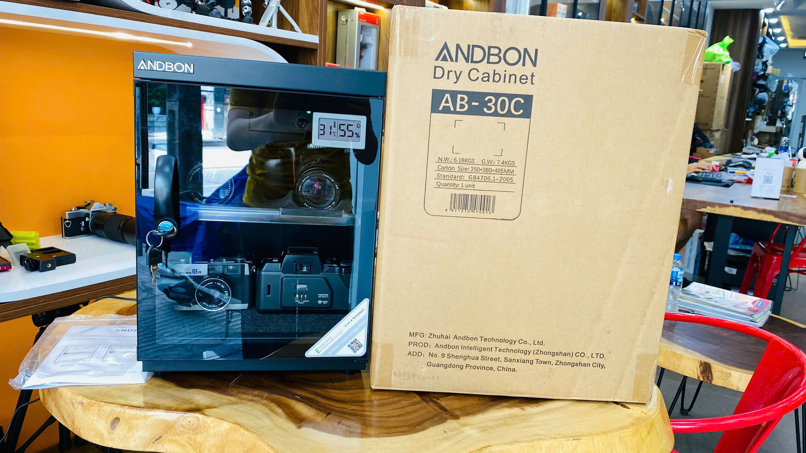 Tủ chống ẩm andbon ab-30c 30lít
