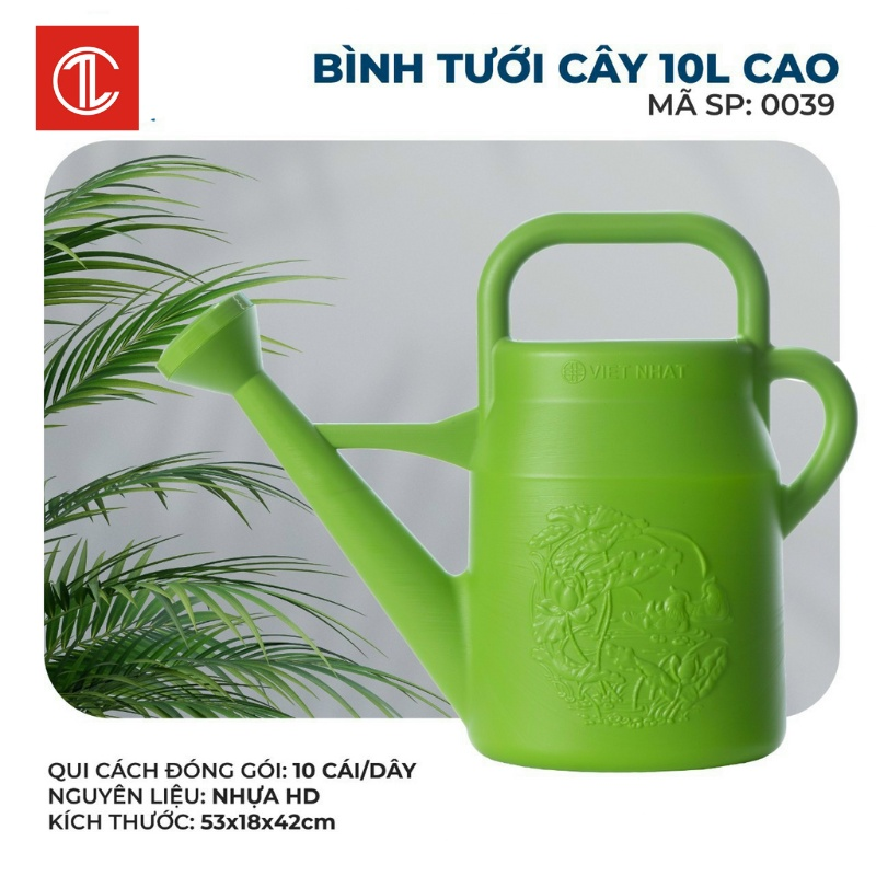 Bình tưới cây kiểng và hoa ruby 10l cao cấp chịu va đập
