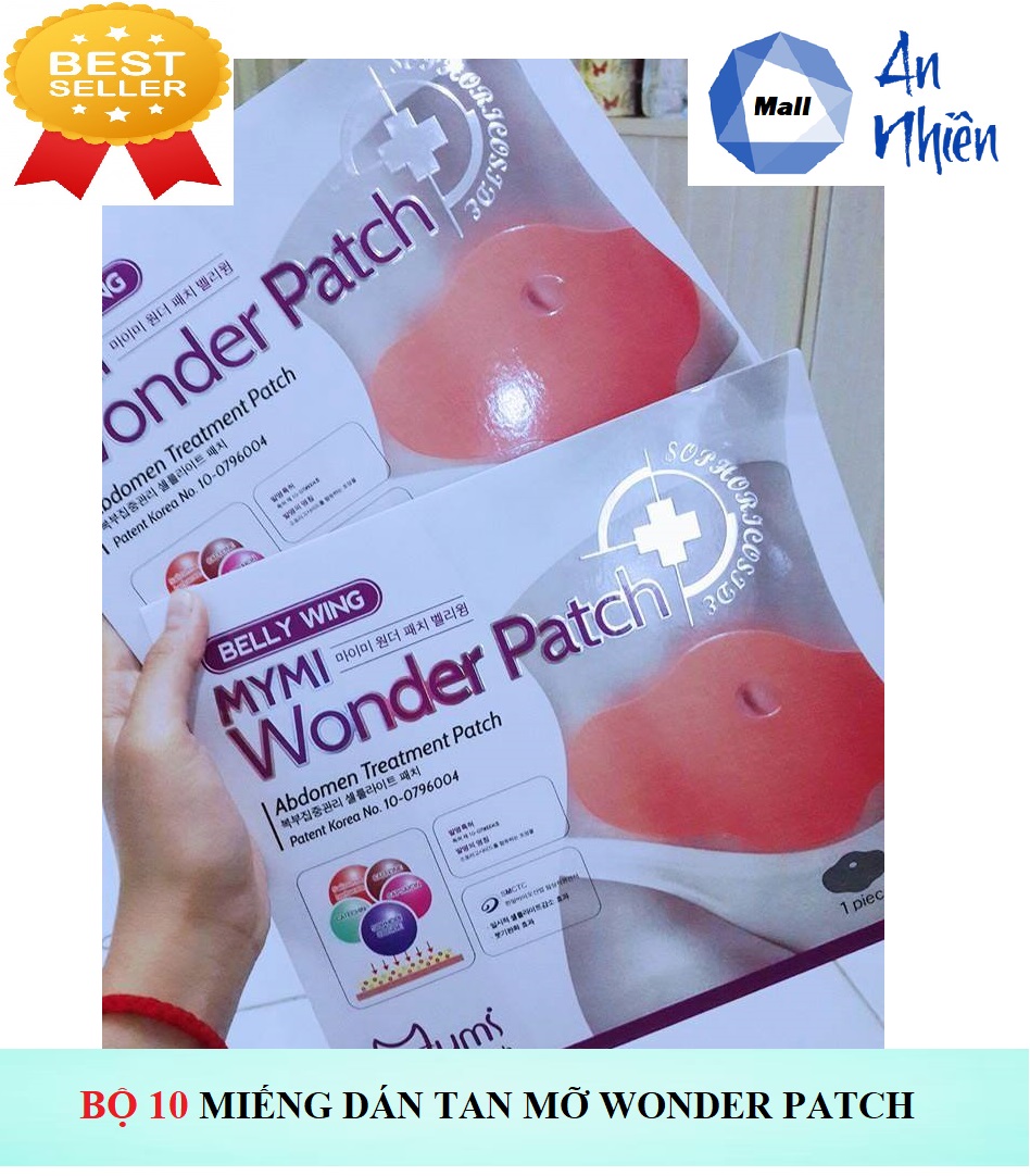 Bộ 10 Miếng Dán Tan Mỡ Bụng Mymi Wonder Patch Hàn Quốc