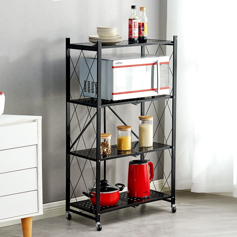 Kệ để đồ đa năng kệ gấp gọn tiệm 3/4/5 tầng cho nhà bếp, phòng ăn, phòng tắm