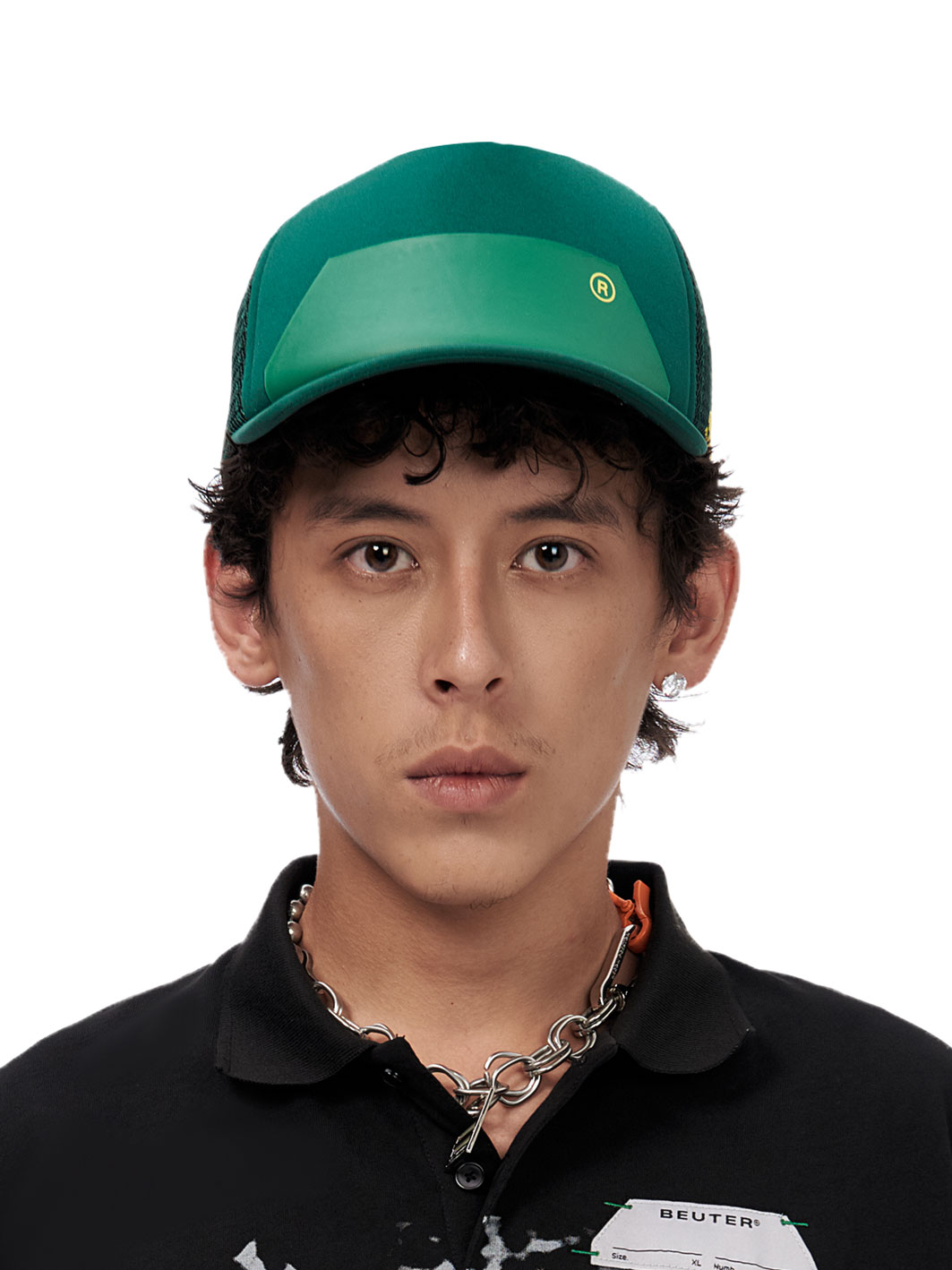 Mũ lưỡi trai lưới Beuter Label Green Trucker Cap