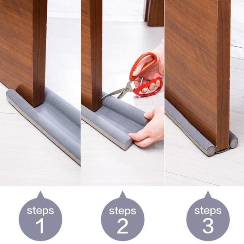 Thanh Nẹp Xốp Chèn Chắn Cửa Chống Bụi Ồn Côn Trùng, khe hở chân chắn gió khi dùng điều hòa  bảo vệ gia đình Dài 95cm