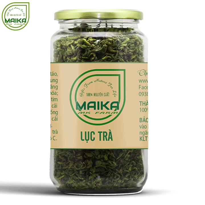 Lục Trà Nguyên Chất 200g MK Farm  - Giảm cân, giảm khả năng mắc bệnh tiểu đường [ Đã được kiểm nghiệm y tế ]