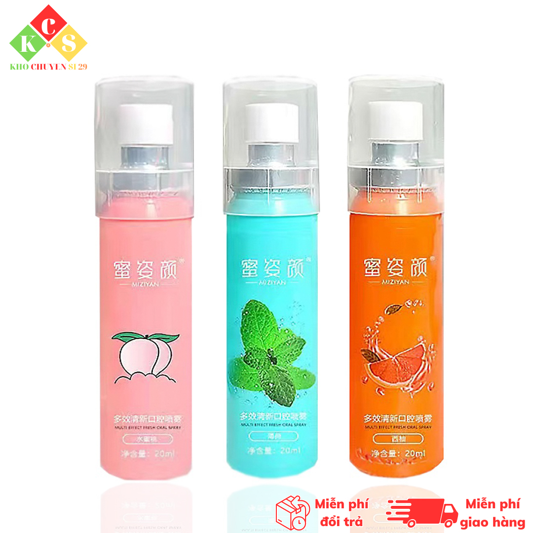 Xịt thơm miệng khử mùi tức thì kháng khuẩn the mát an toàn khi nuốt, xịt khử mùi thức ăn, khử mùi hành tỏi, thơm mát tức thì hiệu quả ngay khi sử dụng