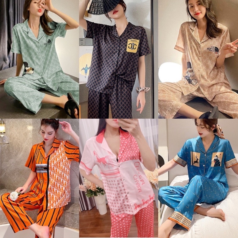 Lịch sử giá Đồ bộ pijama lụa cao cấp️bộ ngủ lụa quần dài-áo cộc Hàng mới  cập nhật 3/2024 - Mua Thông Minh