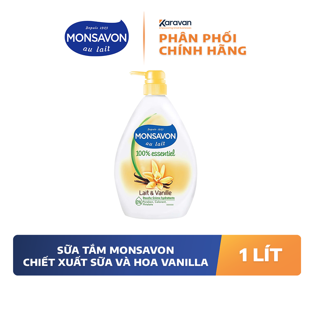 Sữa tắm Monsavon chiết xuất sữa và hoa Vanilla chai 1 lít Date - 19 11 2023