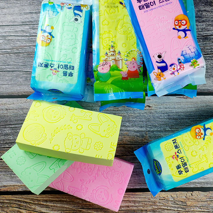 Bông mút kỳ ghét siêu sạch siêu mềm (Giao màu ngẫu nhiên), bông kỳ ghét cho body, dụng cụ cọ da chết cho cơ thể