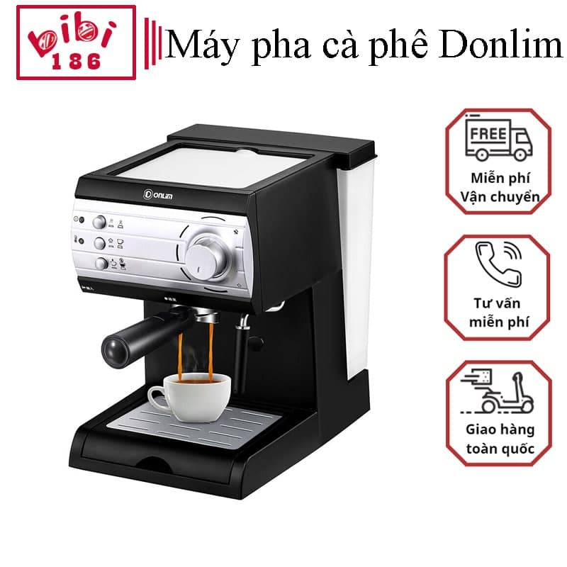 Máy pha cà phê tự động espresso mẫu mới nhất cho cá nhân hoặc hộ gia đình hàng chính hãng DONLIM KF6001