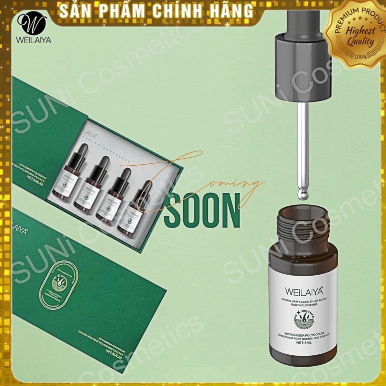 Huyết thanh serum kích thích mọc tóc nhanh Weilaiya hộp 8 chai x 5ml