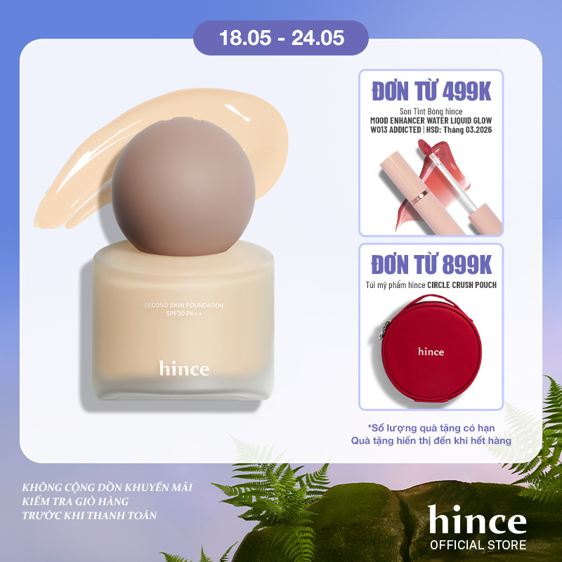 Kem Nền hince Second Skin Foundation 40ml