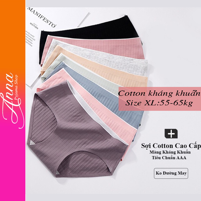 Quần lót nữ big size cotton kháng khẩn size XL 55- 65kg không đường may không lộ viền, quần chíp nữ bigsize cotton , quần sịp nữ big size, quần chip nữ cotton, quần xì nữ lớn cotton chống viêm nhiễ