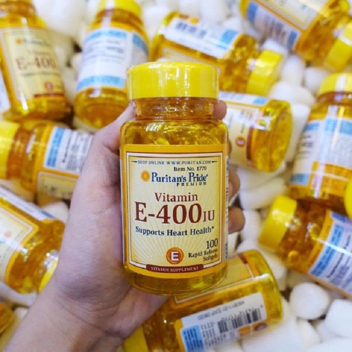 Viên uống làm đẹp da vitamin e 400 iu puritan's pride 100 viên