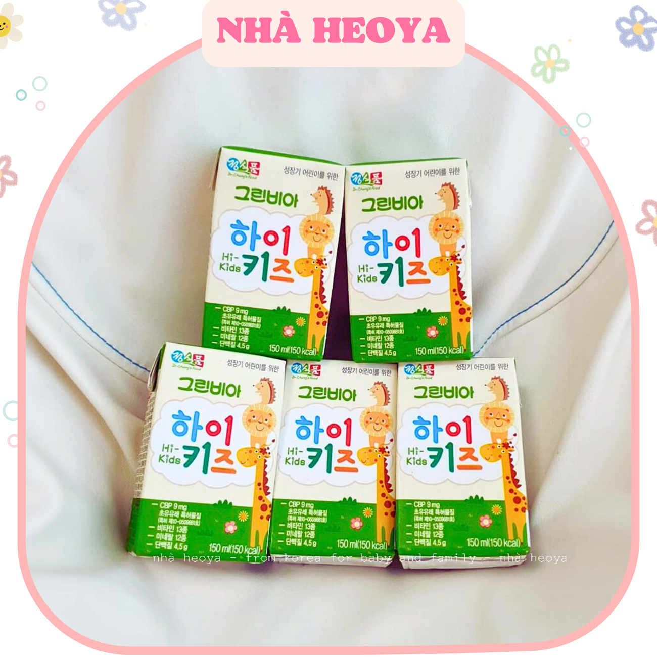 SỮA NƯỚC HIKID GREENBIA PHA SẴN HÀN QUỐC HỘP 150ML