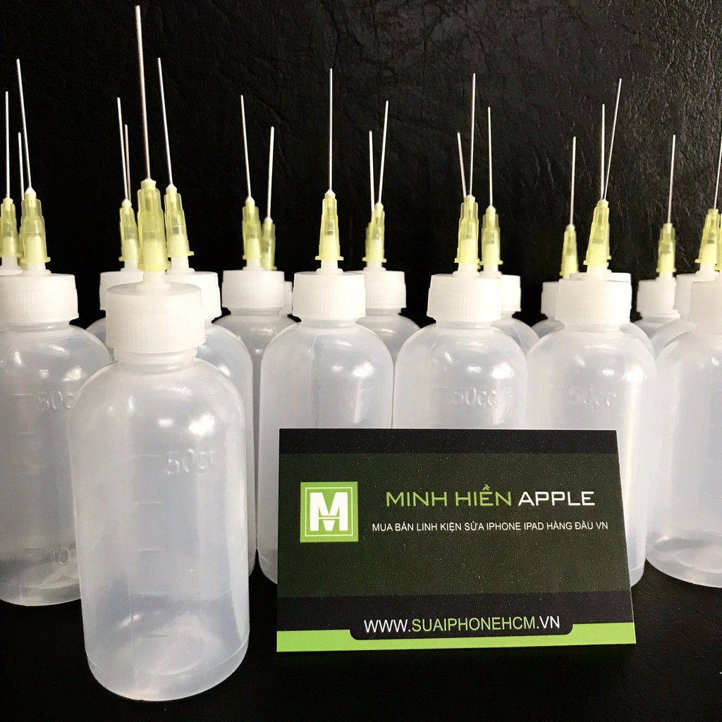 Lọ kim đựng dung dịch loại 50cc xăng, cồn