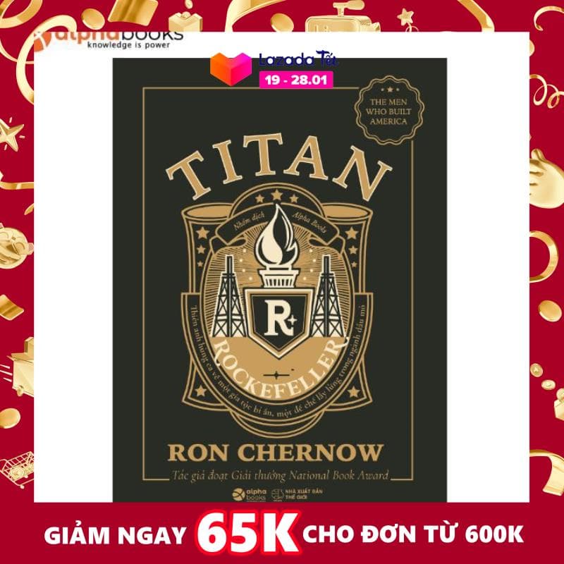 Sách Mới AlphaBooks - Titan - Gia tộc Rockefeller