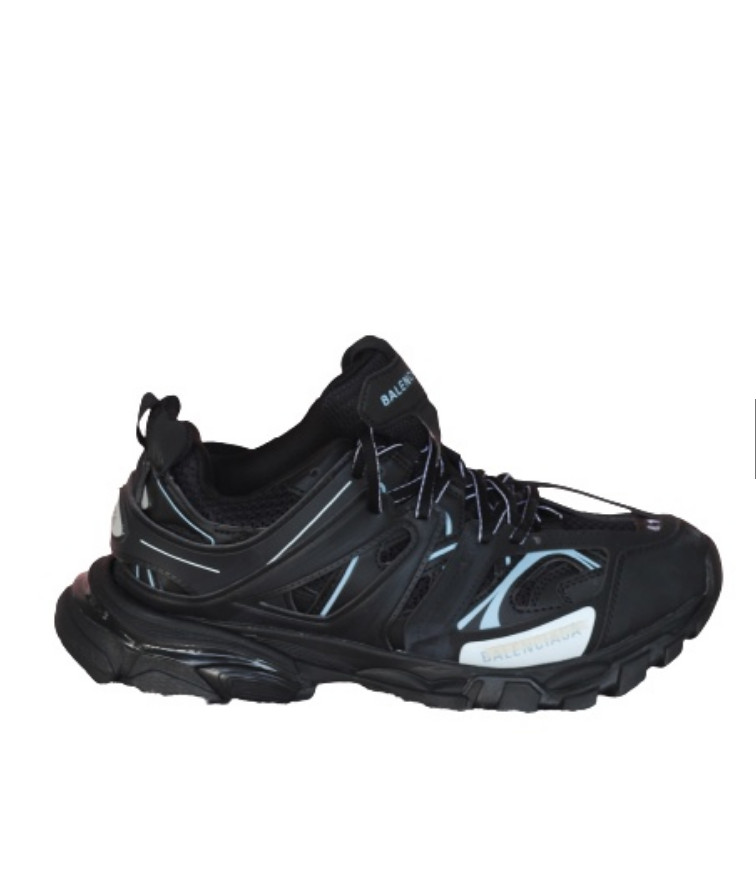Giày thể thao nam nữ giày sneaker track 3.0 đen lé xanh