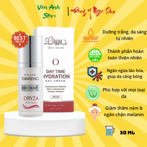 KEM NGÀY ORYZA WHITENING DƯỠNG TRẮNG, CHỐNG NẮNG 20SPF