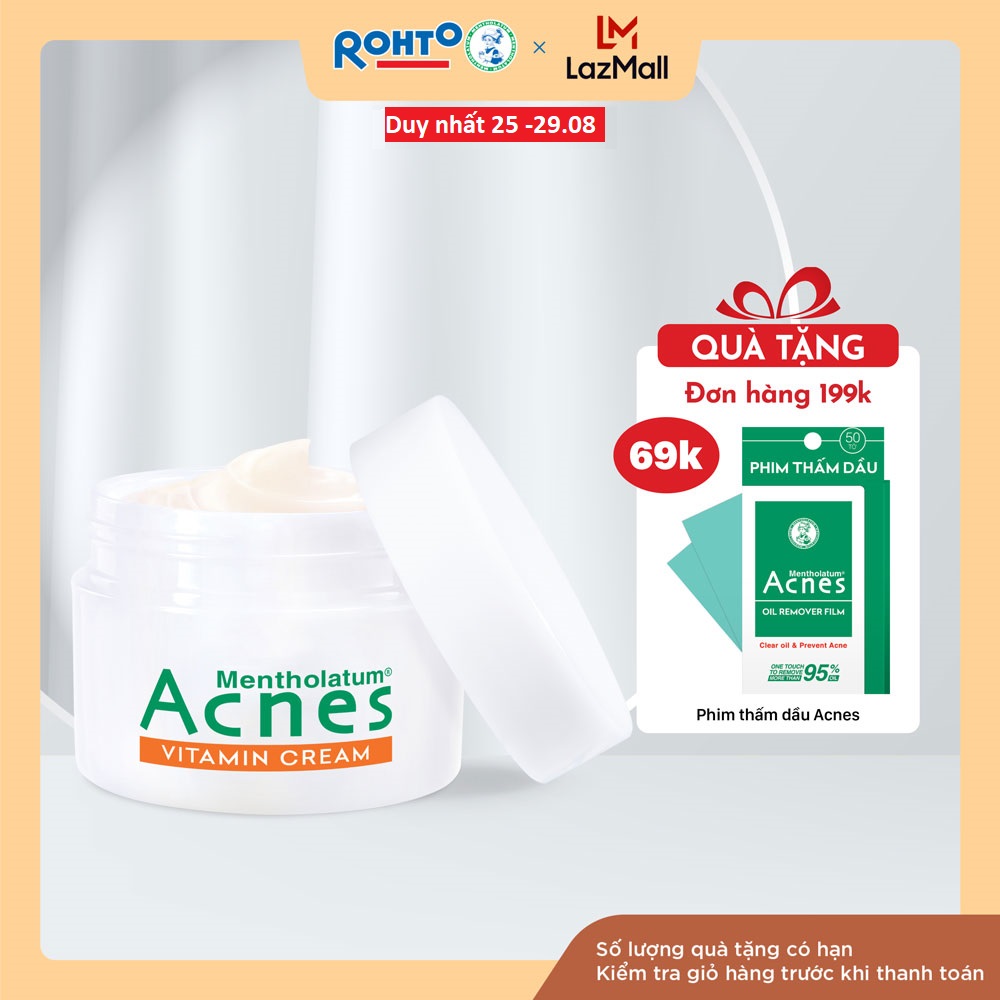 Kem dưỡng vitamin làm sáng da mờ sẹo thâm Acnes Vitamin Cream 50g