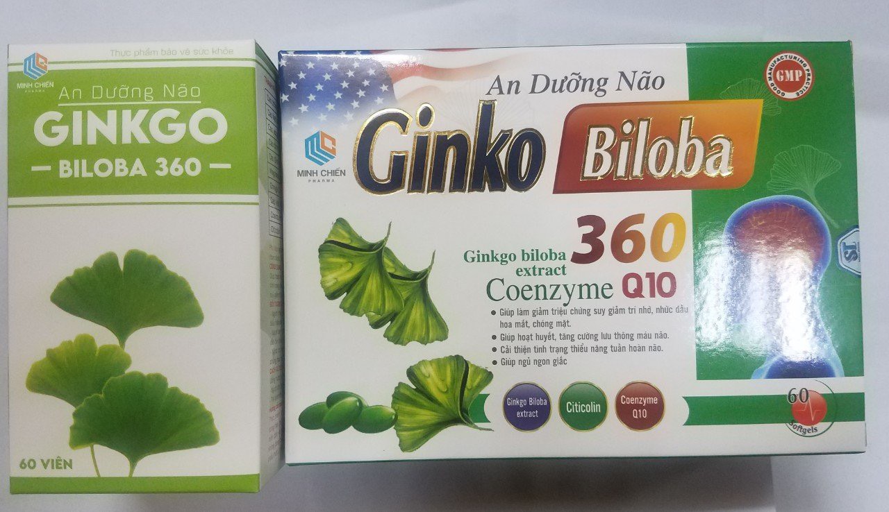 Hoạt huyết An Dưỡng Não Ginko Biloba 360mg giảm đau đầu hoa mắt chóng mặt